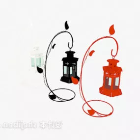 Color Lamp Decoration 3d model