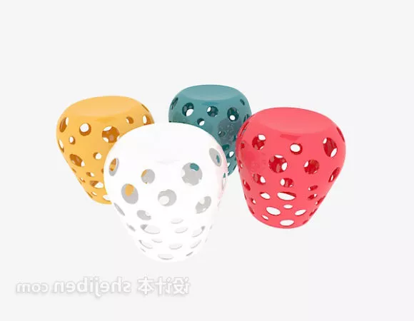 Modern Plastic Stool 3d model Modern Plastic Stool 3d model