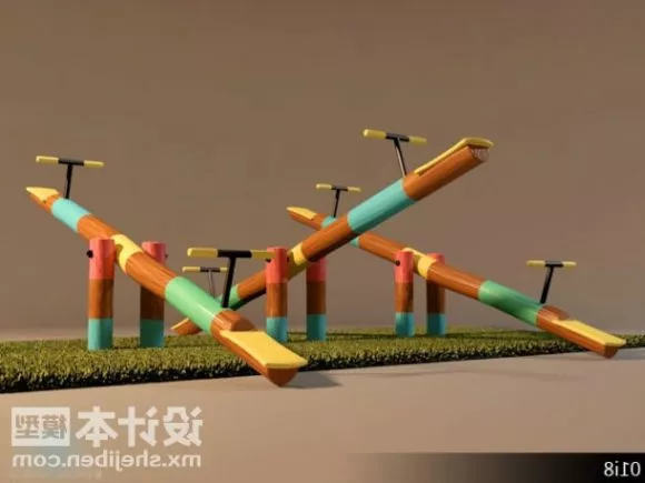 Children Playground Kindergarten Equipment 3d model Children Playground Kindergarten Equipment 3d model