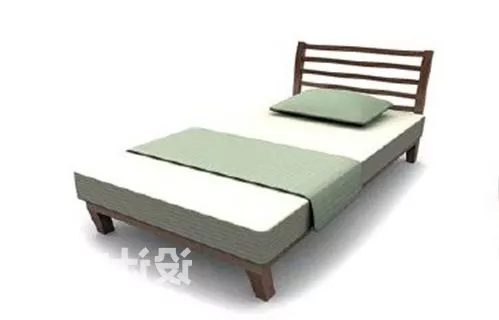 Bunkbed With Stair 3d model