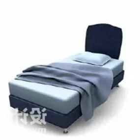 Country Home Single Bed Modern Furniture 3d model