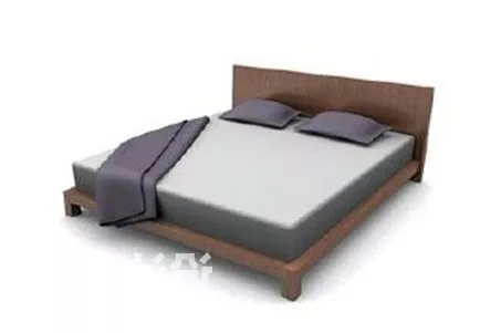 Royal Bed With Decoration 3d model