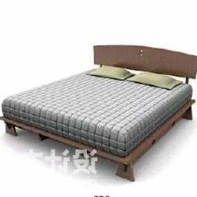 Modernism Double Bed Modern Furniture 3d model