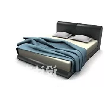 Wood Bed Castle Shaped 3d model