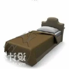 Single Bed Modern Furniture 3d model