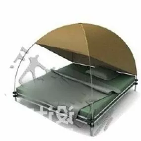 Camp Double Bed Modern Furniture 3d model
