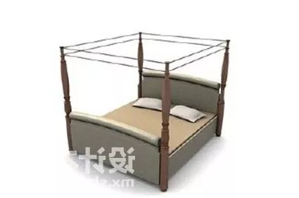 Banner Frame With Poster Frame 3d model