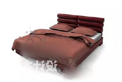 Bed For Child With Cabinet 3d model