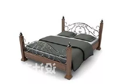 Hotel Bedroom Scene 3d model