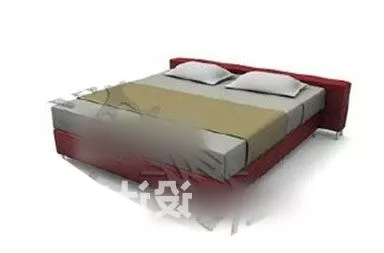 Bedclothes Floral Pattern Blanket 3d model