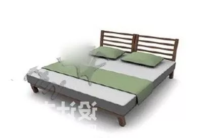 Modern Seat Bed Fabric 3d model