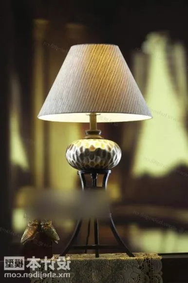 Antique Table Lamp 3d model Antique Table Lamp 3d model
