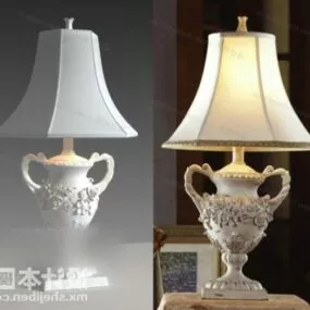 Antique Table Lamp Trophy Base 3d model