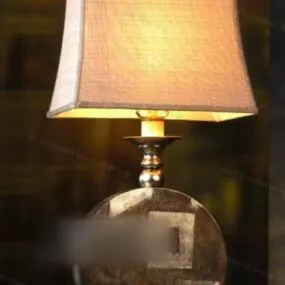Table Lamp Wine Bottle Base 3d model