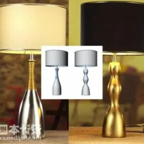 Cylinder Table Lamp Iron Bottle Base 3d model