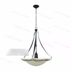 Ceiling Lamp Hanging Bowl Shaped 3d model
