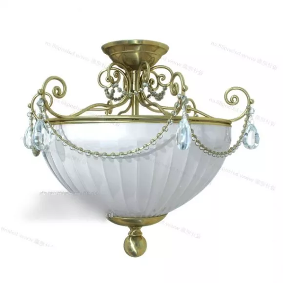 Antique Trophy Shaped Ceiling Lamp 3d model Antique Trophy Shaped Ceiling Lamp 3d model