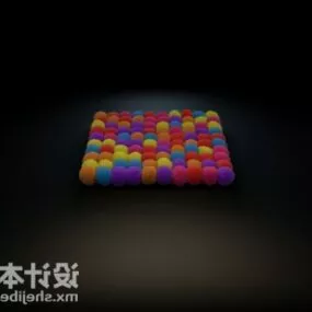 Ball Pattern Carpet 3d model