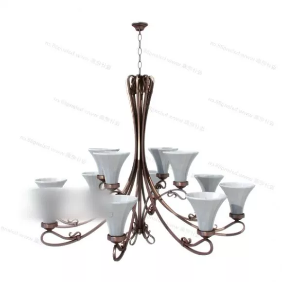 American Antique Ceiling Lamp 3d model American Antique Ceiling Lamp 3d model