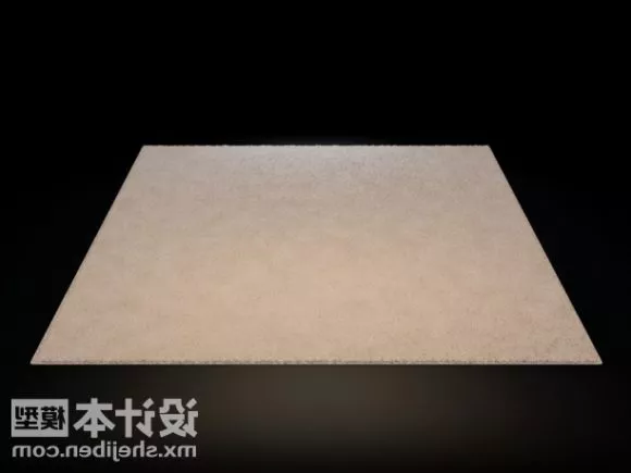 Beige Fur Carpet V1 3d model Beige Fur Carpet V1 3d model
