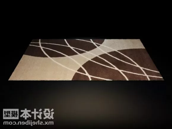 Brown Pattern Carpet 3d model Brown Pattern Carpet 3d model