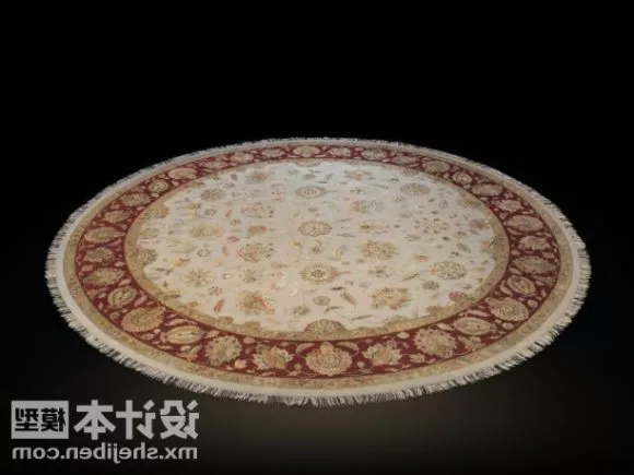Round Carpet Antique Style 3d model Round Carpet Antique Style 3d model