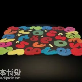 Alphabet Pattern Carpet 3d model