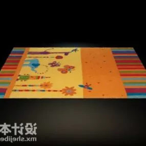 Kid Color Carpet 3d model