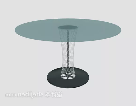 Round Coffee Table Glass Finish 3d model Round Coffee Table Glass Finish 3d model