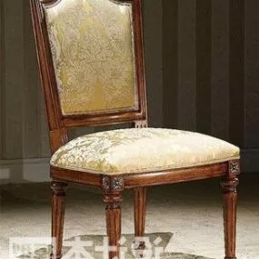 Classic Wooden Chair 3d model