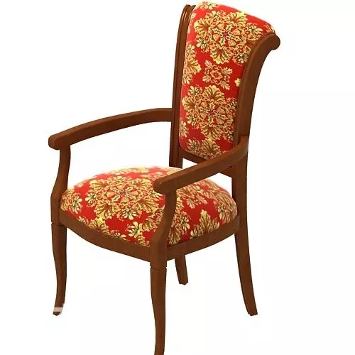 Vintage Wood Chair 3d model Vintage Wood Chair 3d model