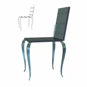 Simple Antique Chair 3d model
