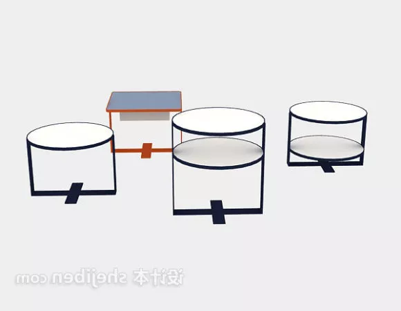 Round Coffee Table Minimalist 3d model Round Coffee Table Minimalist 3d model