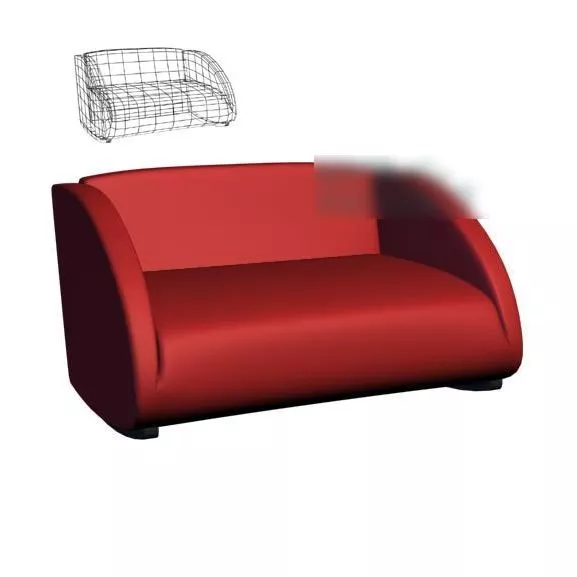 Ariana Seater Sofa 3d model