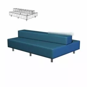 Two Side Sofa 3d model