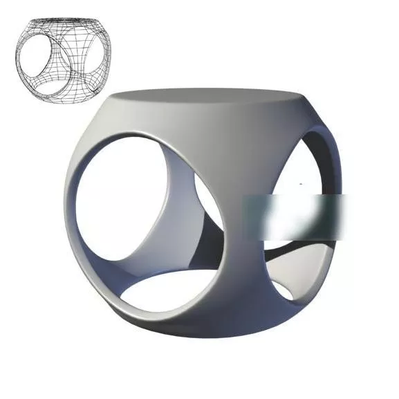 Parametric Stool 3d model Parametric Stool 3d model