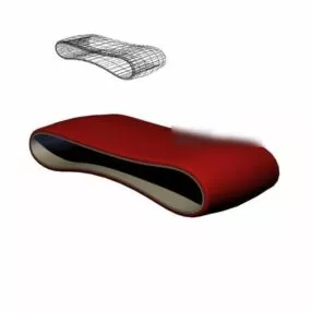 Modernism Stylized Stool 3d model