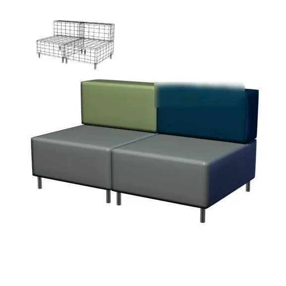 Modern Sofa Armless 3d model Modern Sofa Armless 3d model