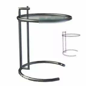 Round Stylized Coffee Table 3d model