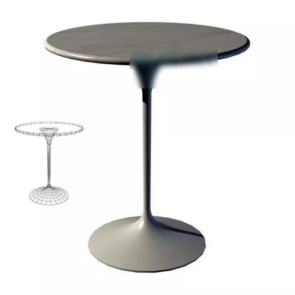 Plastic Round Coffee Table 3d model Plastic Round Coffee Table 3d model
