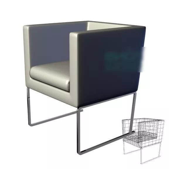 Modern Cube Armchair 3d model Modern Cube Armchair 3d model
