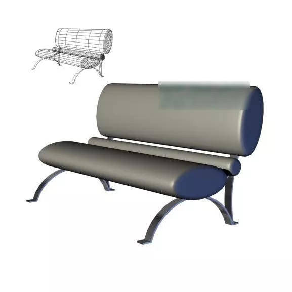 Upholstery Sofa Smooth Shaped 3d model Upholstery Sofa Smooth Shaped 3d model