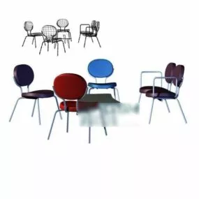 Coffee Chair Pack 3d model