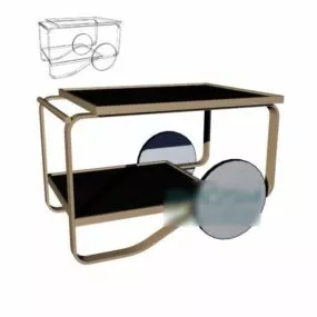 Table Cart Combine 3d model