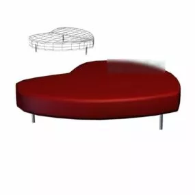 Red Heart Coffee Table 3d model