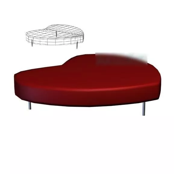 Red Heart Shape 3d model