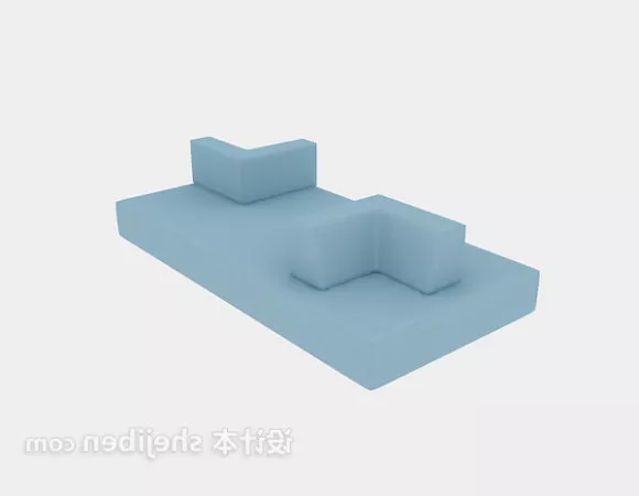 Modernism Sofa Lego Shaped 3d model Modernism Sofa Lego Shaped 3d model