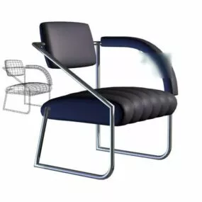 Office Armchair Leather Finish 3d model