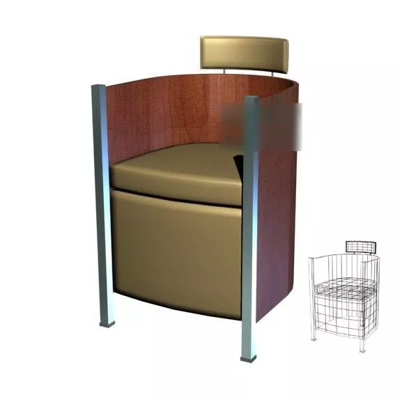 Car Armchair 3d model