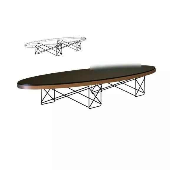 Conference Oval Table 3d model Conference Oval Table 3d model